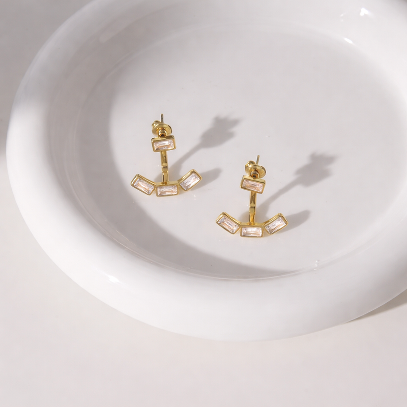 Tarnish resistant stainless steel earrings