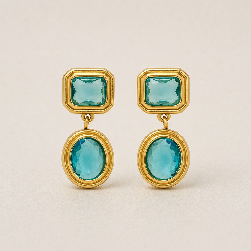 Aqua Earrings