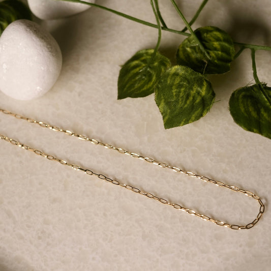 rectangular link Anchor Chain necklace