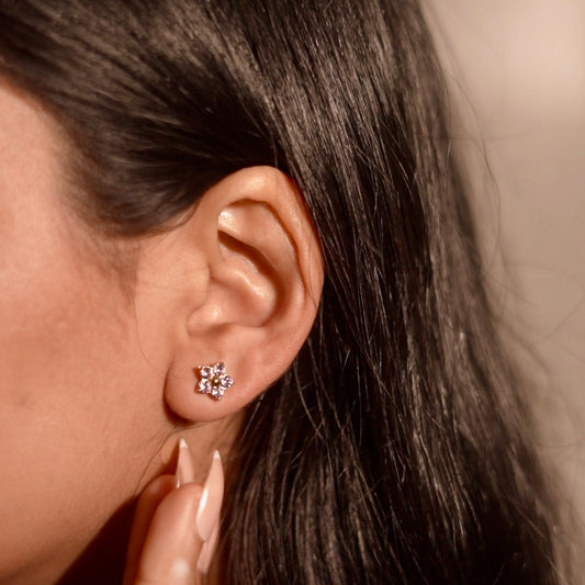 Everyday sparkling stud earrings