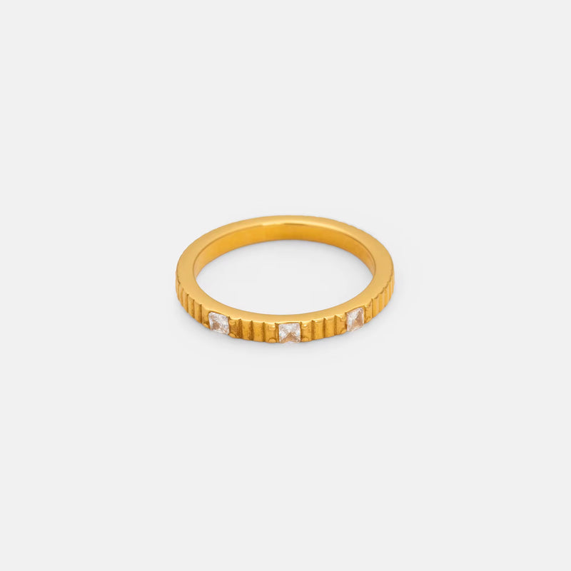 Tarnish resistant gold jewellery ring