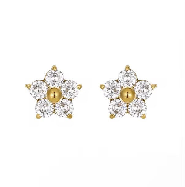 Everyday sparkling stud earrings