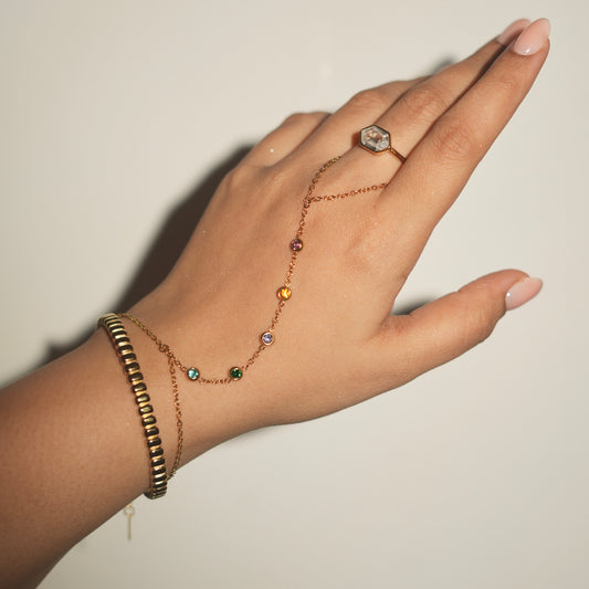 18K gold plated bracelet for women