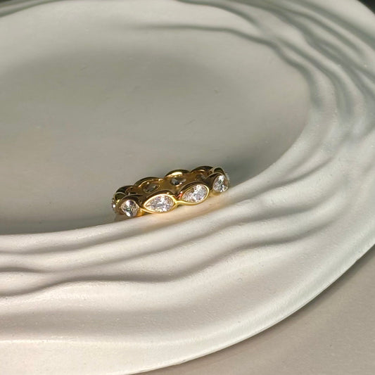 Tarnish resistant stainless steel ring