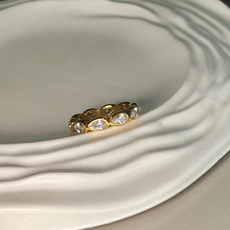 Tarnish resistant stainless steel ring
