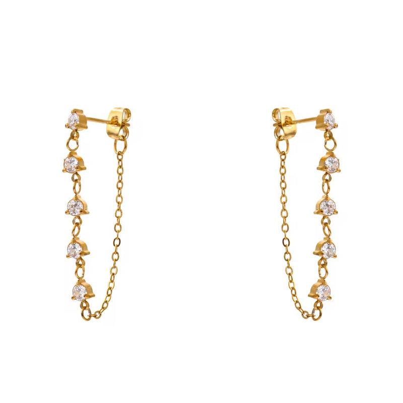 Elegant chain earrings