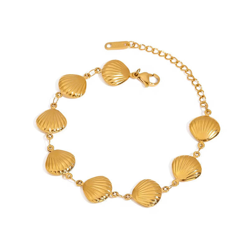 18K gold plated coastal bracelet