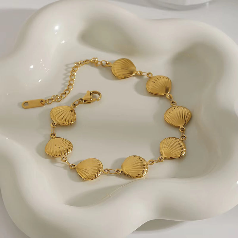 18K gold plated coastal bracelet