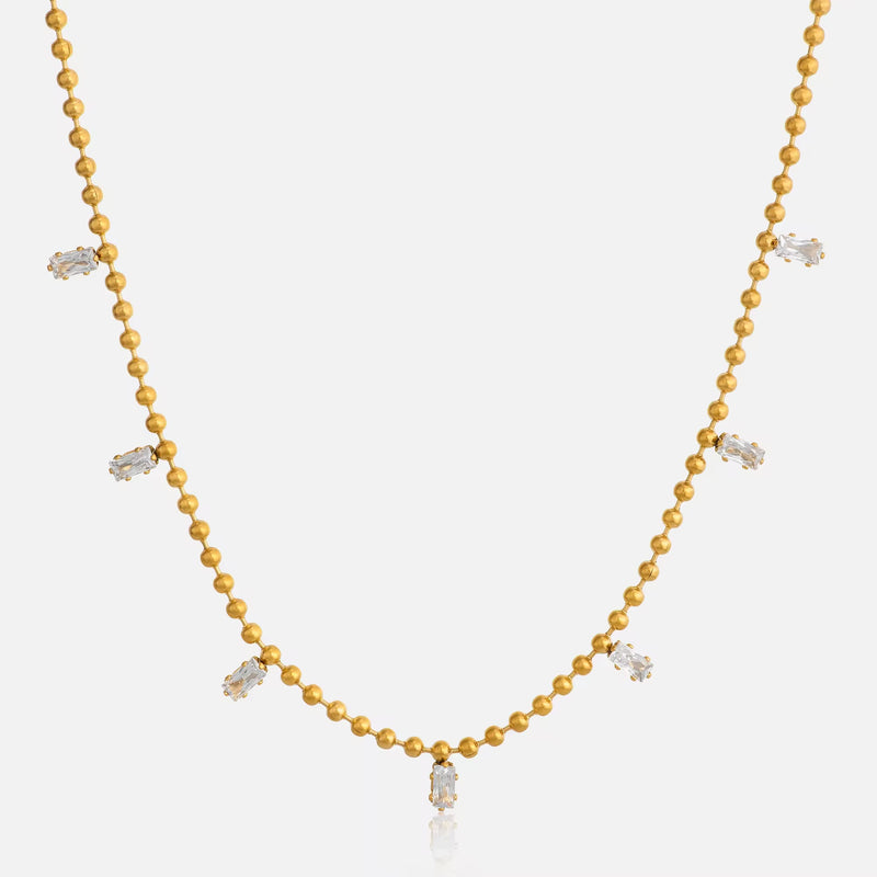 Elegant zircon necklace for women