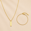Cipher Chain + Crux Bracelet (gold)