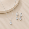 Eros Necklace + Eros Earrings (silver)