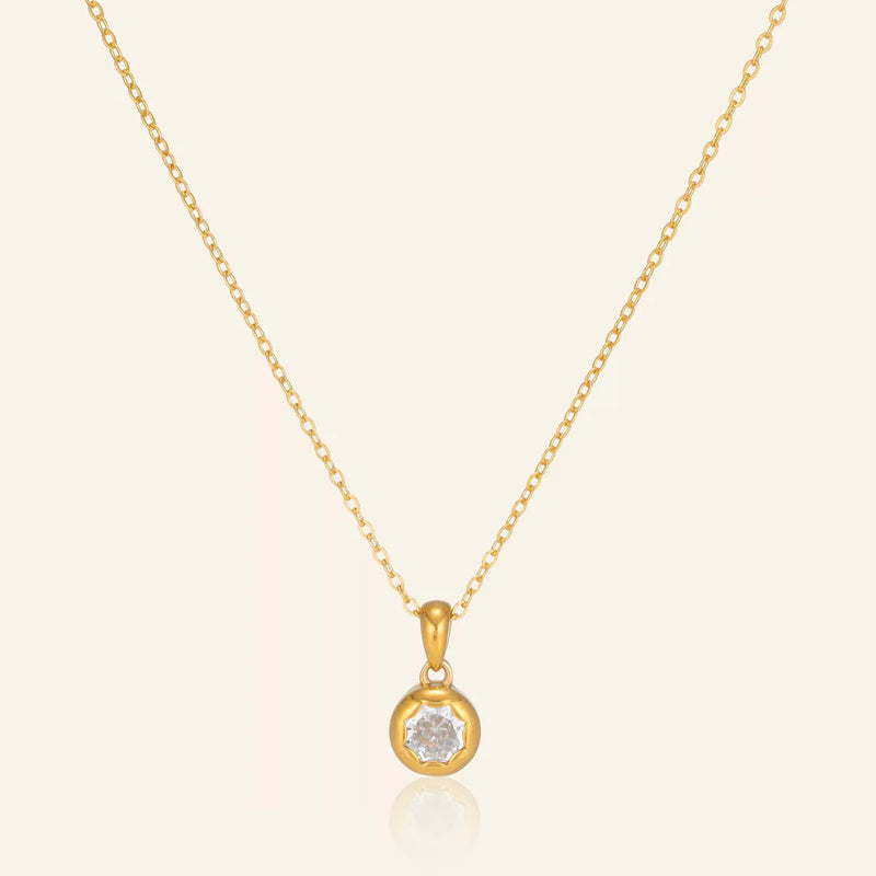 Suki Necklace + Suki Earrings (gold)