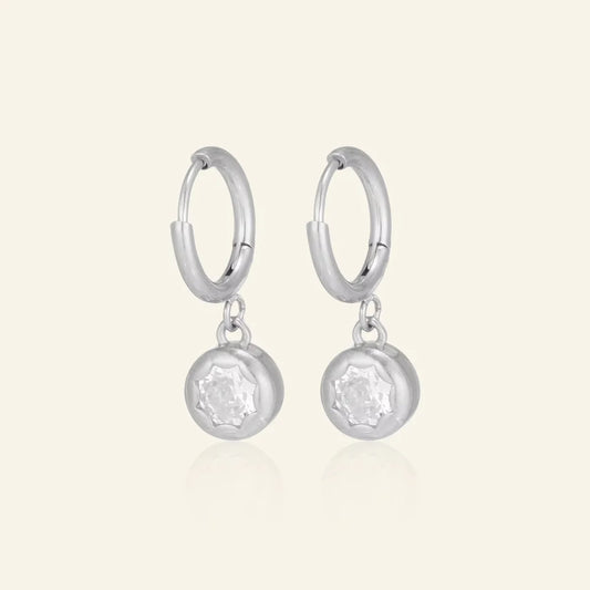 Suki Necklace + Suki Earrings (silver)