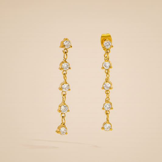 Elegant chain earrings 