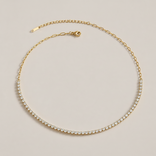 Tarnish resistant gold necklace