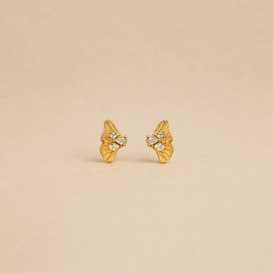 Gold Wing Earrings