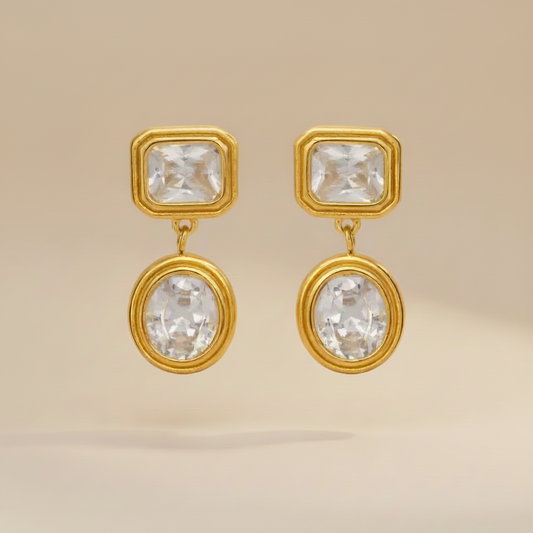 Radiant statement dangle earrings