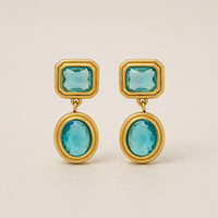 Aqua Earrings