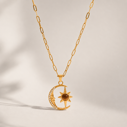 Celestial pendant necklace