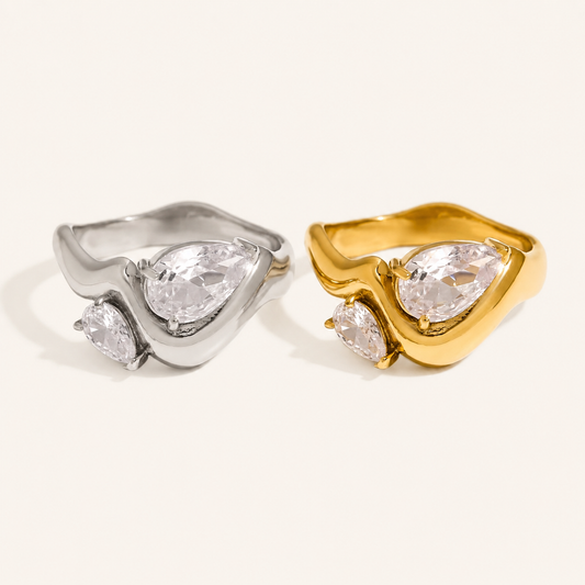 Modern statement ring