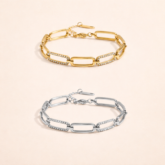 Nola Bracelet gold and silver link bracelet
