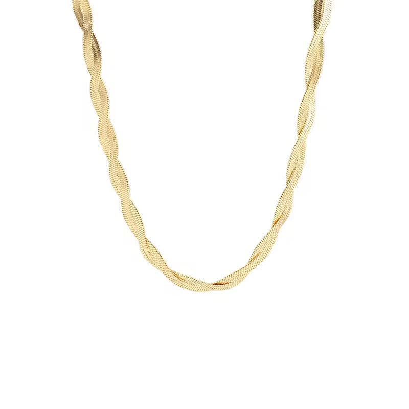 Modern gold choker for men