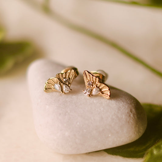 Gold Wing Earrings