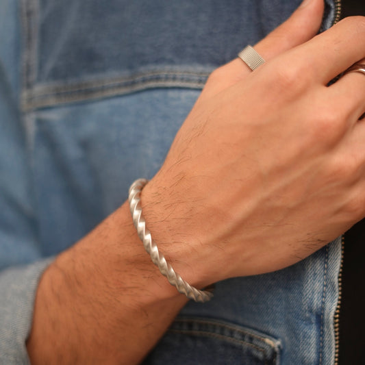 Bold minimal cuff bracelet