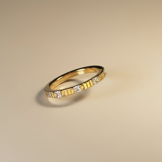 Tarnish resistant gold jewellery ring