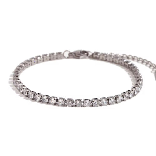 Tarnish resistant silver bracelet