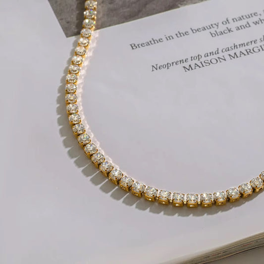 Tarnish resistant gold necklace