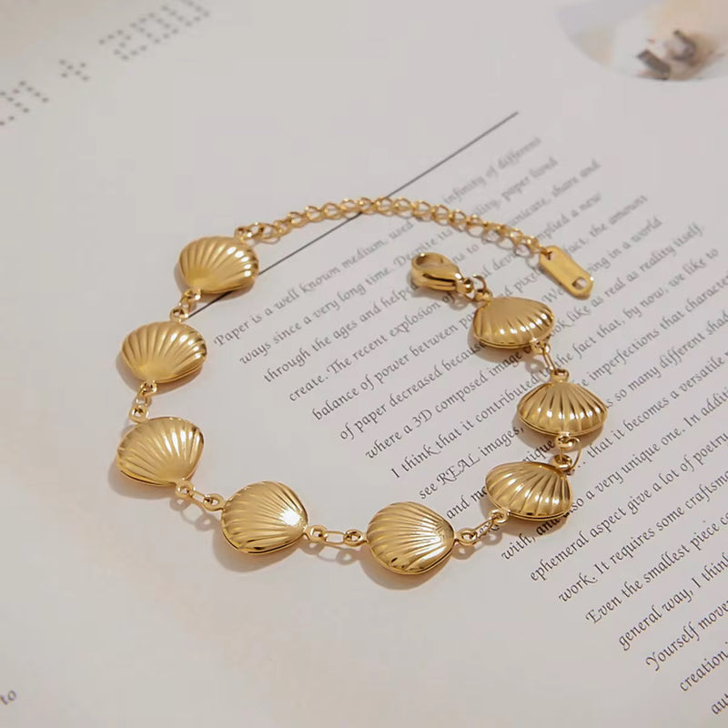 18K gold plated coastal bracelet