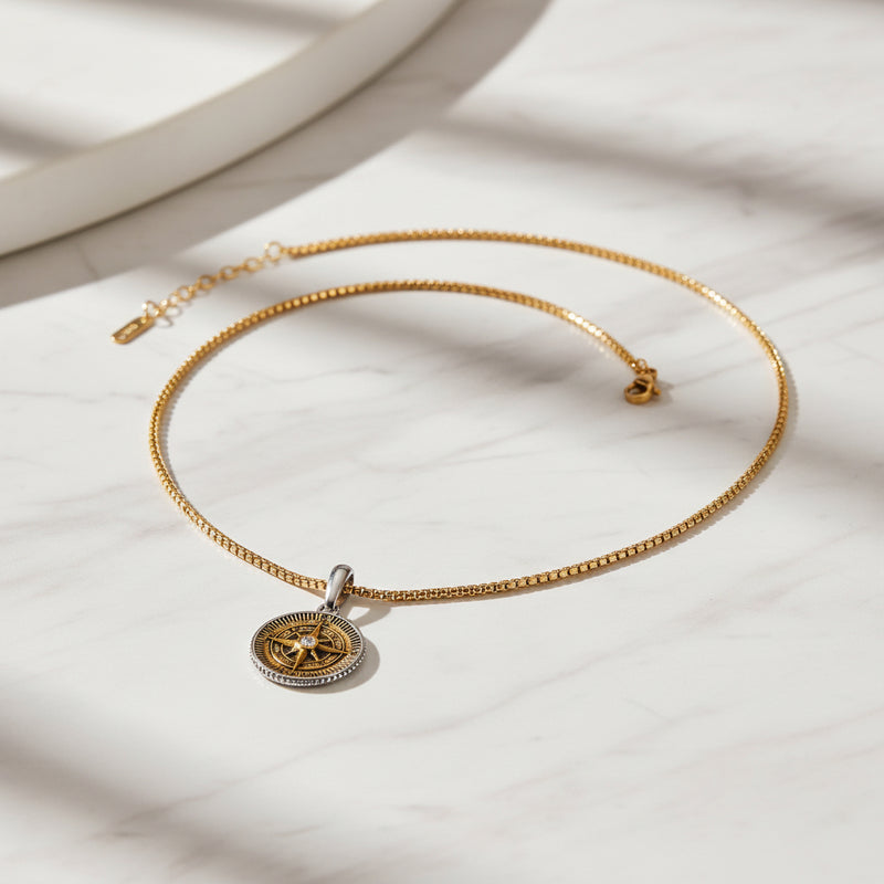 Compass Pendant Necklace