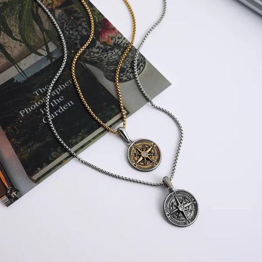 Compass Pendant Necklace