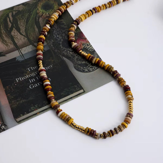 Modern earthy necklace
