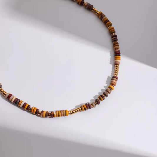 Modern earthy necklace