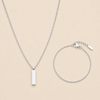 Cipher Chain + Crux Bracelet (silver)