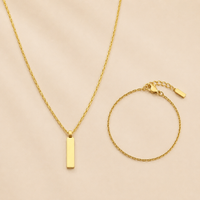 Cipher Chain + Crux Bracelet (gold)