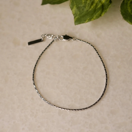 Cipher Chain + Crux Bracelet (silver)