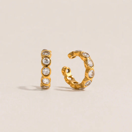 Eos Earrings + Eos Earcuffs (gold)